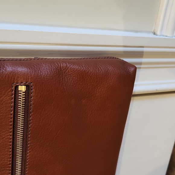 New With Tags Fossil Leather Fiona Small Crossbody Brown - Picture 6 of 9